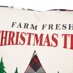 Promo 🛒 Glitzhome® Farm Fresh Heavy Cotton 🎄 Christmas Tree Throw Pillow 🎉 -Glitzhome Sales D479543S 5