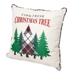 Promo 🛒 Glitzhome® Farm Fresh Heavy Cotton 🎄 Christmas Tree Throw Pillow 🎉 -Glitzhome Sales D479543S 6
