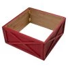 Discount 💯 Glitzhome® 26" Red Wooden Tree Collar 🎉 -Glitzhome Sales D479546S 1