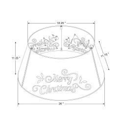 Hot Sale π Glitzhome® Red 26" LED Merry β Christmas Cutout Metal Tree Collar π 17 Hot Sale π Glitzhome® Red 26" LED Merry β Christmas Cutout Metal Tree Collar π -Glitzhome Sales D479548S 8