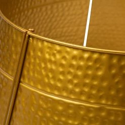 Best deal 🎉 Glitzhome® 26" 🔨 Hammered Metal Tree Collar ❤️ -Glitzhome Sales D479551S 4