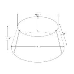 Best deal 🎉 Glitzhome® 26" 🔨 Hammered Metal Tree Collar ❤️ -Glitzhome Sales D479551S 8