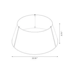 Promo 🧨 Glitzhome® 22" 🔨 Hammered Metal Tree Collar ⌛ -Glitzhome Sales D479552S 7