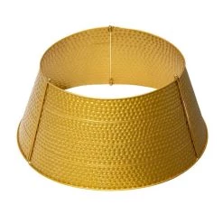 Promo 🧨 Glitzhome® 22" 🔨 Hammered Metal Tree Collar ⌛ -Glitzhome Sales D479553S 1