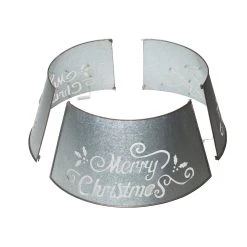Best reviews of 👍 Glitzhome® Silver 26" LED Merry 🔔 Christmas Cutout Metal Tree Collar 🥰 -Glitzhome Sales D479560S 4