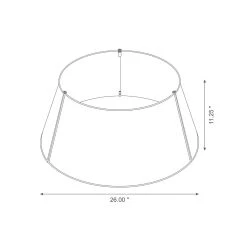 Best reviews of 👍 Glitzhome® Silver 26" LED Merry 🔔 Christmas Cutout Metal Tree Collar 🥰 -Glitzhome Sales D479560S 8