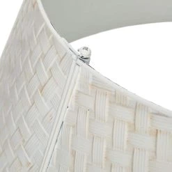 Buy 🌟 Glitzhome® Washed White 26" Woven Metal Tree Collar 🔔 -Glitzhome Sales D479567S 5