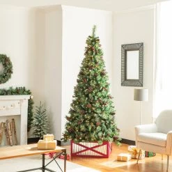 Best reviews of 🎉 Glitzhome® Silver & Red 26" Corrugated Metal & Wooden Tree Collar ❤️ -Glitzhome Sales D479569S 6