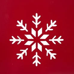 Top 10 👍 Glitzhome® Red 26" LED Hexagonal Snowflake Cutout Metal Tree Collar 🛒 -Glitzhome Sales D479571S 6