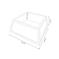 Wholesale 🔔 Glitzhome® White 26" Farm Fresh 🎄 Christmas Trees Wooden Trapezoid Tree Collar ⌛ -Glitzhome Sales D479572S 8