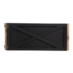 New ✔️ Glitzhome® 26" Black Wooden Tree Collar 🔥 -Glitzhome Sales D479575S 4