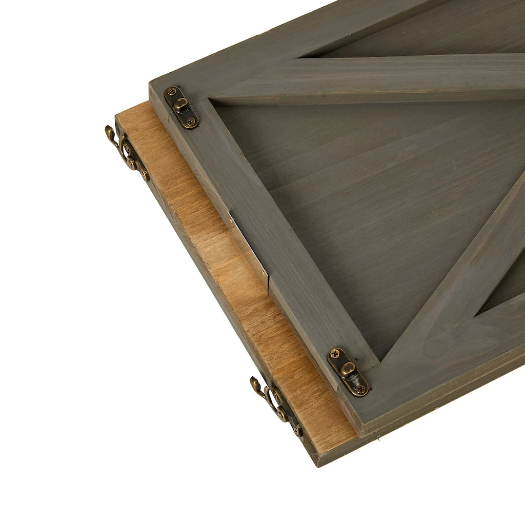 Deals π Glitzhome® 26" Warm Gray Wooden Tree Collar π― 7 Deals π Glitzhome® 26" Warm Gray Wooden Tree Collar π― - Image 5