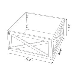 Hot Sale 🧨 Glitzhome® 26" Natural Wooden Tree Collar 🔥 -Glitzhome Sales D479578S 8