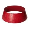 Discount 💯 Glitzhome® Red 40.5" 🔨 Hammered Metal Tree Collar ✔️ -Glitzhome Sales D479580S 1