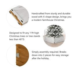 Deals π Glitzhome® 30" Washed White Wooden Tree Collar β 16 Deals π Glitzhome® 30" Washed White Wooden Tree Collar β -Glitzhome Sales D479581S 7