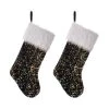 Cheap 🎁 Glitzhome® 21" Navy Blue Sequin Stocking, Set Of 2 ⭐ -Glitzhome Sales D479585S 1