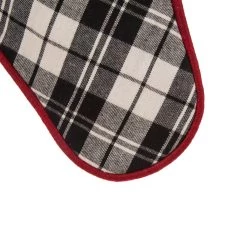Brand new 👏 Glitzhome® 20" Black & White Plaid Stocking, Set Of 2 🤩 -Glitzhome Sales D479596S 5