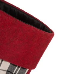 Brand new 👏 Glitzhome® 20" Black & White Plaid Stocking, Set Of 2 🤩 -Glitzhome Sales D479596S 6