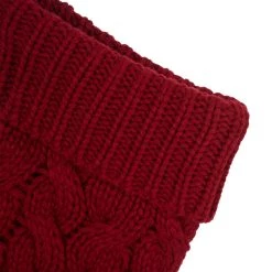 Deals 🧨 Glitzhome® 24" Red Knitted Polyester 🎁 Christmas Stocking with Pom Pom, 2ct. ⭐ -Glitzhome Sales D479605S 5