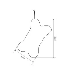 Best reviews of ✔️ Glitzhome® 12.5" Bone Shape Hooked Stockings, 2ct. ❤️ -Glitzhome Sales D479611S 8