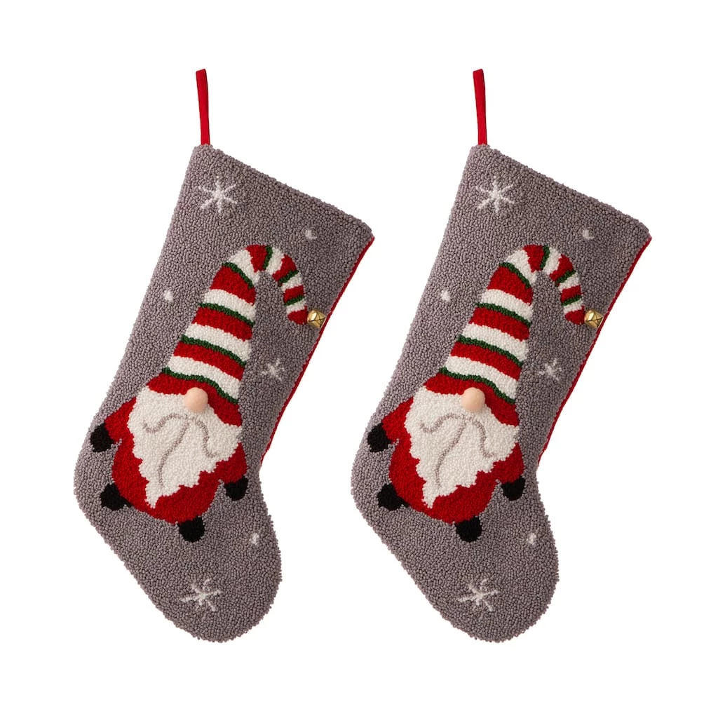 Best Sale ❤️ Glitzhome® 21" Gnome Hooked Stockings, 2ct. ❤️ 3 Best Sale ❤️ Glitzhome® 21" Gnome Hooked Stockings, 2ct. ❤️