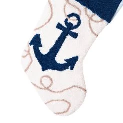 Promo ✨ Glitzhome® 19" Anchor Hooked Stockings, 2ct. 🎁 -Glitzhome Sales D479616S 4