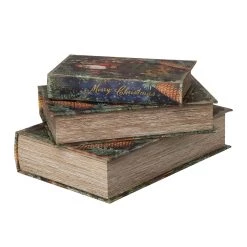 Buy 🔔 Glitzhome® 🎅 Christmas Santa's Book Box Set 😀 -Glitzhome Sales D479620S 3