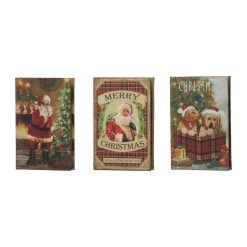 Flash Sale 👏 Glitzhome® 🎄 Christmas Assorted Book Box Set 🎁 -Glitzhome Sales D479624S 7