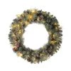 Best Pirce 👏 Glitzhome® 30" LED Glittered Pinecone ❄ Christmas Wreath 🤩 -Glitzhome Sales D493613S 1