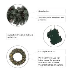 Top 10 π Glitzhome® 36" LED Oversized Glittered Pinecone π Christmas Wreath π 17 Top 10 π Glitzhome® 36" LED Oversized Glittered Pinecone π Christmas Wreath π -Glitzhome Sales D493625S 8