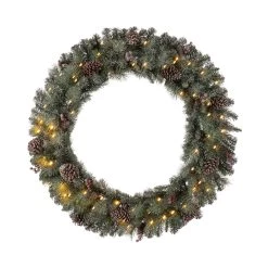 New π― Glitzhome® 42" LED Oversized Glittered Pinecone π
Christmas Wreath β€οΈ