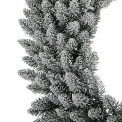 Deals 🧨 Glitzhome® 36" Pre-Lit Snow Flocked ❄ Christmas Wreath, Warm White Lights ✨ -Glitzhome Sales D493628S 5