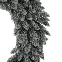 Deals 🧨 Glitzhome® 36" Pre-Lit Snow Flocked ❄ Christmas Wreath, Warm White Lights ✨ -Glitzhome Sales D493628S 6