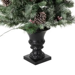 New π 5ft. Pre-Lit Flocked Pine Artificial π
Christmas Tree in Black Urn, Warm White Lights by Glitzhome π 13 New π 5ft. Pre-Lit Flocked Pine Artificial π
Christmas Tree in Black Urn, Warm White Lights by Glitzhome π -Glitzhome Sales D494335S 4