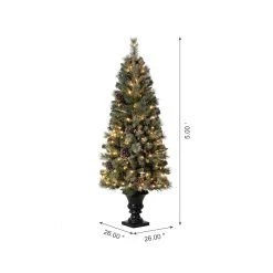 New π 5ft. Pre-Lit Flocked Pine Artificial π
Christmas Tree in Black Urn, Warm White Lights by Glitzhome π 16 New π 5ft. Pre-Lit Flocked Pine Artificial π
Christmas Tree in Black Urn, Warm White Lights by Glitzhome π -Glitzhome Sales D494335S 7