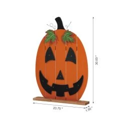 Discount 🥰 Glitzhome® 30" Lighted Wooden Pumpkin Porch Décor ⌛ 15 Discount 🥰 Glitzhome® 30" Lighted Wooden Pumpkin Porch Décor ⌛ -Glitzhome Sales D521780S 6