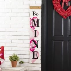Budget π Glitzhome® 3.5ft. Valentine's Wooden "Be Mine" Porch Sign π 12 Budget π Glitzhome® 3.5ft. Valentine's Wooden "Be Mine" Porch Sign π -Glitzhome Sales D582786S 3