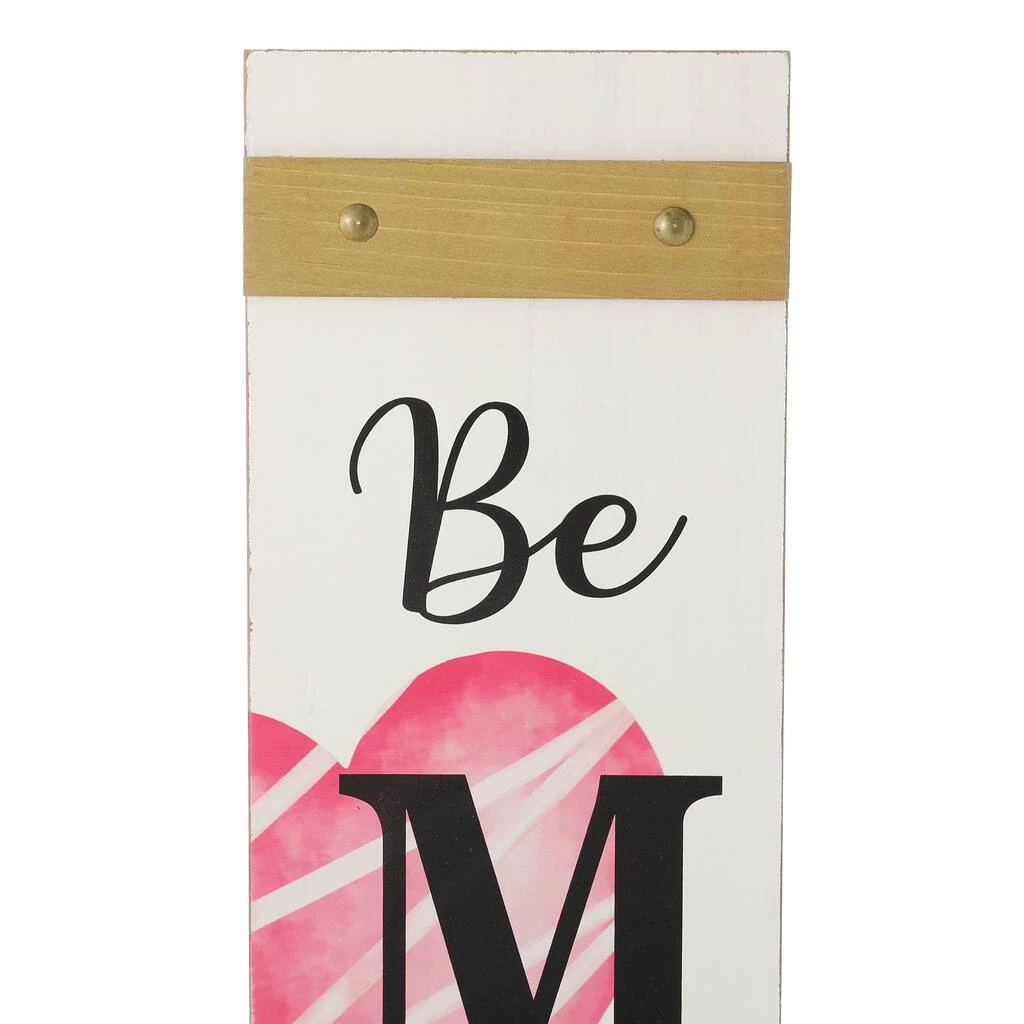 Budget π Glitzhome® 3.5ft. Valentine's Wooden "Be Mine" Porch Sign π 8 Budget π Glitzhome® 3.5ft. Valentine's Wooden "Be Mine" Porch Sign π - Image 6