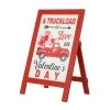 Flash Sale 🧨 Glitzhome® 24" Wooden Valentine's Truck Standing Porch Sign ❤️ -Glitzhome Sales D582788S 1