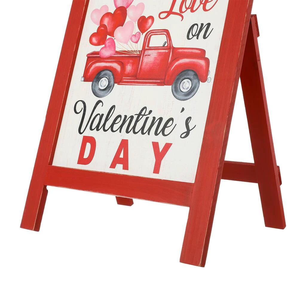 Flash Sale 🧨 Glitzhome® 24" Wooden Valentine's Truck Standing Porch Sign ❤️ 9 Flash Sale 🧨 Glitzhome® 24" Wooden Valentine's Truck Standing Porch Sign ❤️ - Image 7