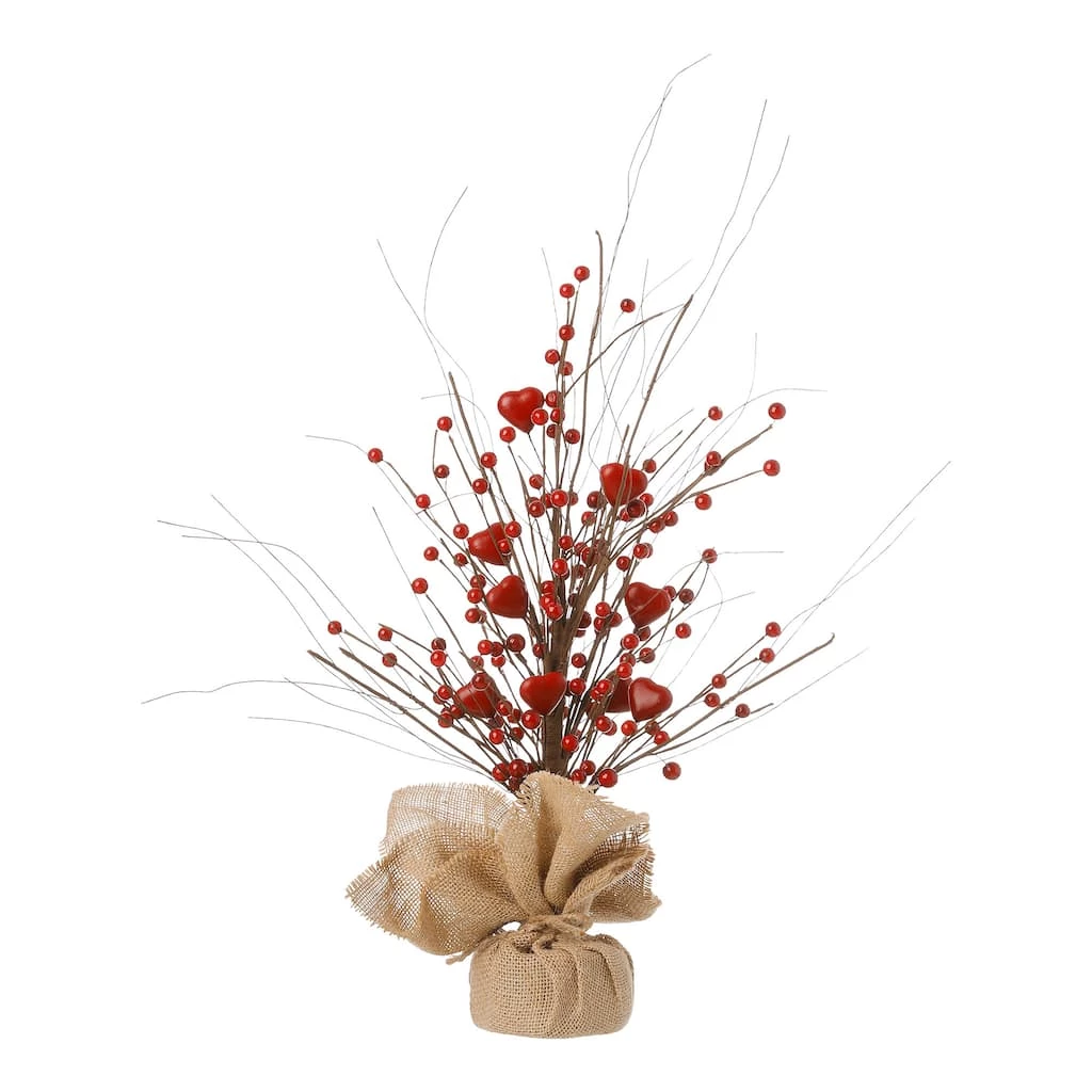 Promo π Glitzhome® 18" Lighted Valentine's Berry Heart Table Tree π 9 Promo π Glitzhome® 18" Lighted Valentine's Berry Heart Table Tree π - Image 7