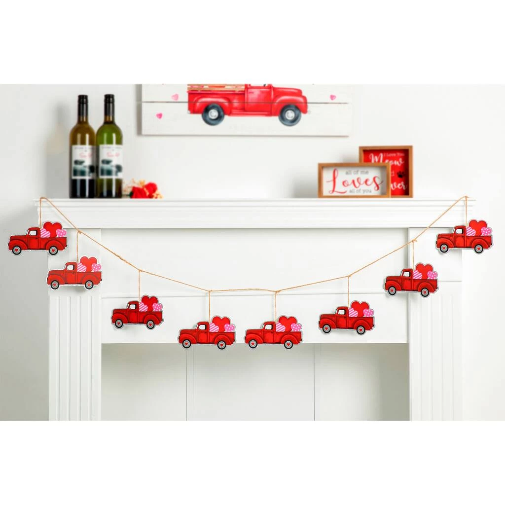 Cheap π Glitzhome® 6ft. Metal Valentine's Truck Garland π 4 Cheap π Glitzhome® 6ft. Metal Valentine's Truck Garland π - Image 2
