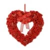 Best deal 🔔 Glitzhome® 19.25" Fabric Valentine's Heart Wreath 😍 -Glitzhome Sales D582799S 1
