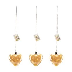 Budget 🔥 Glitzhome® 25.75" Valentine's Glass Heart String Lights Wall Décor Set 🥰