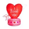Discount 🔔 Glitzhome® 5ft. Lighted Valentine's Inflatable Heart Décor ✨ -Glitzhome Sales D582803S 1