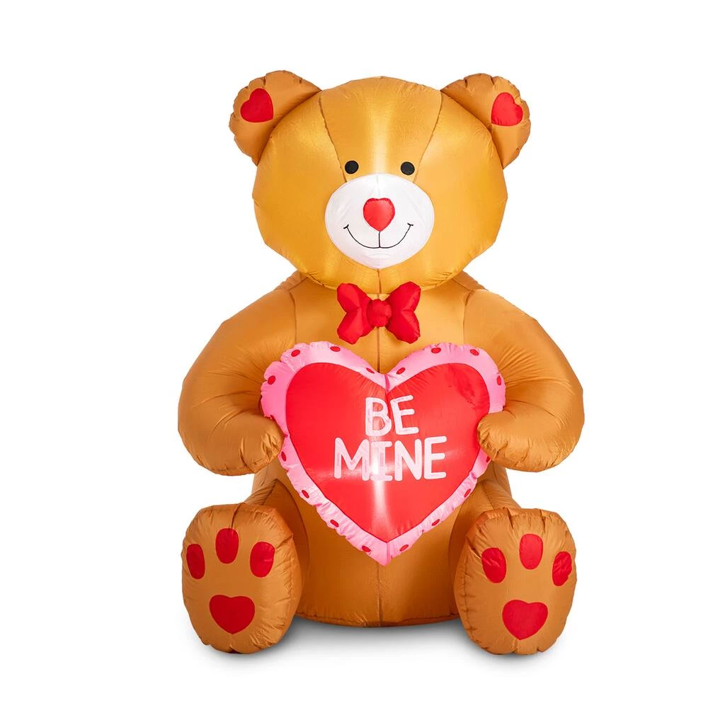 Outlet βοΈ Glitzhome® 6ft. Lighted Valentine's Inflatable Bear with Heart Décor π 3 Outlet βοΈ Glitzhome® 6ft. Lighted Valentine's Inflatable Bear with Heart Décor π