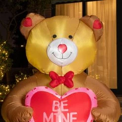 Outlet βοΈ Glitzhome® 6ft. Lighted Valentine's Inflatable Bear with Heart Décor π 12 Outlet βοΈ Glitzhome® 6ft. Lighted Valentine's Inflatable Bear with Heart Décor π -Glitzhome Sales D582804S 3