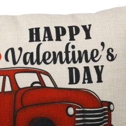 Wholesale π Glitzhome® 18" Faux Burlap Happy Valentine's Truck Pillow π 15 Wholesale π Glitzhome® 18" Faux Burlap Happy Valentine's Truck Pillow π -Glitzhome Sales D582805S 6