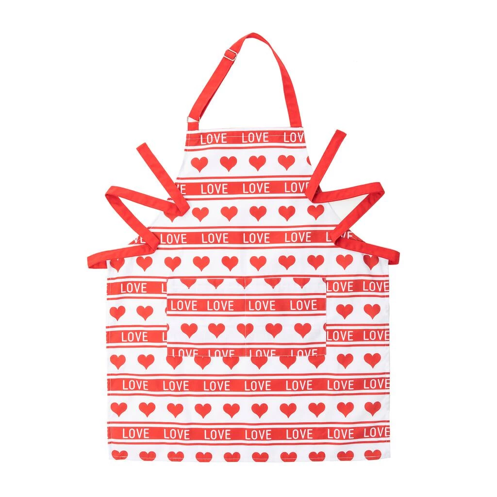 Outlet π Glitzhome® 31.25" Fabric Valentine's Heart Apron β 7 Outlet π Glitzhome® 31.25" Fabric Valentine's Heart Apron β - Image 5