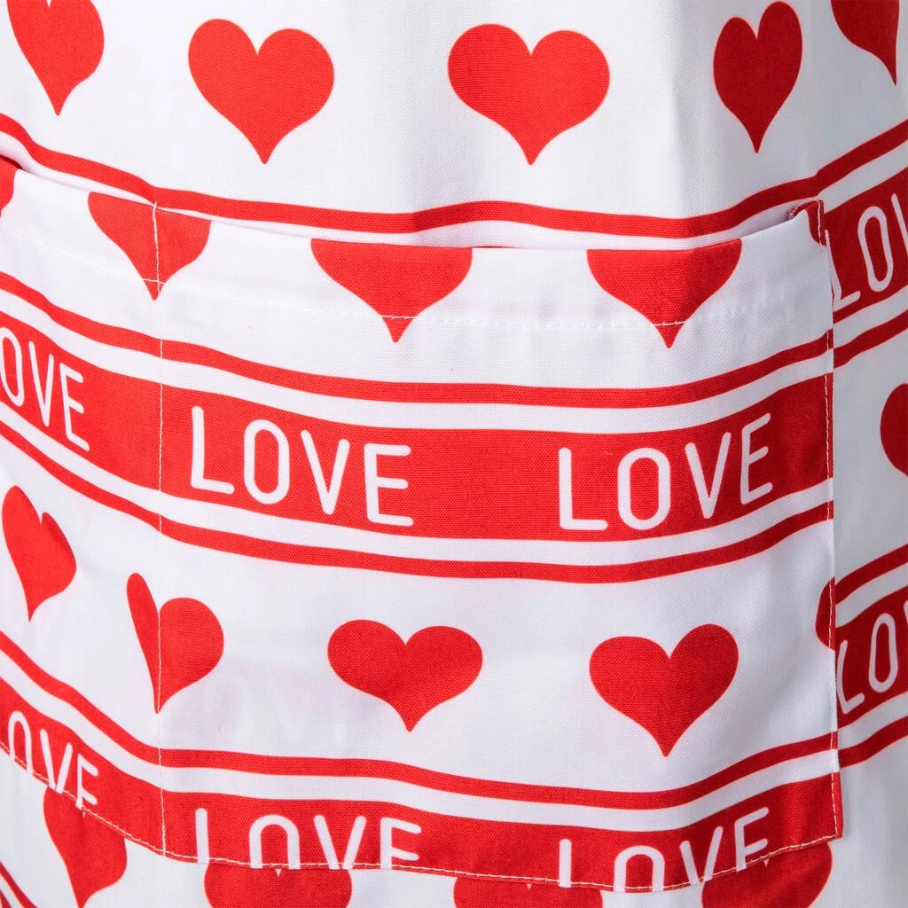 Outlet π Glitzhome® 31.25" Fabric Valentine's Heart Apron β 9 Outlet π Glitzhome® 31.25" Fabric Valentine's Heart Apron β - Image 7